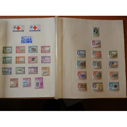 97 - BC, QV-QEII M/U coln in 3 albums and 2 stockbooks, album pages, and loose, incl Australia Kangaroos ... 