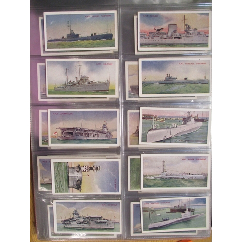 10 - Collection in 44 albums with complete sets including Mitchell British Warships, Murrays The Story of... 