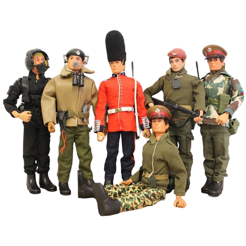 112 - Range of unboxed Palitoy Action Man figures generally very good to excellent with SAS Talking Comman... 