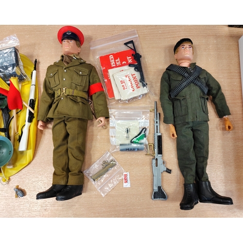 116 - Range of unboxed Palitoy Action Man figures generally very good to excellent with British Infantry (... 