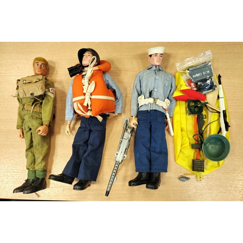 116 - Range of unboxed Palitoy Action Man figures generally very good to excellent with British Infantry (... 