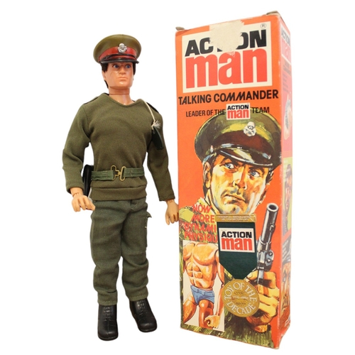 129 - Palitoy Action Man Vintage Talking Commander in excellent condition in good to good plus box with wo... 