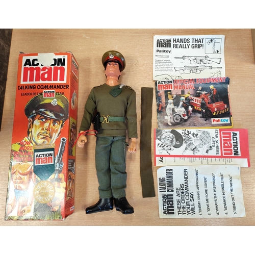 129 - Palitoy Action Man Vintage Talking Commander in excellent condition in good to good plus box with wo... 