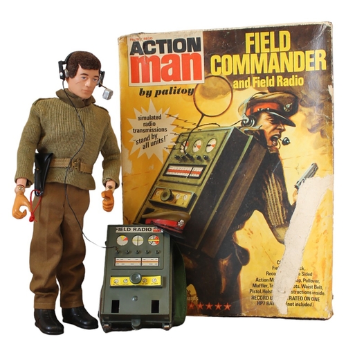 132 - Palitoy Vintage Action Man Field Commander and Field Radio very good to excellent and appears comple... 