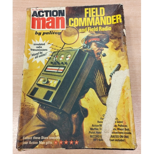 132 - Palitoy Vintage Action Man Field Commander and Field Radio very good to excellent and appears comple... 