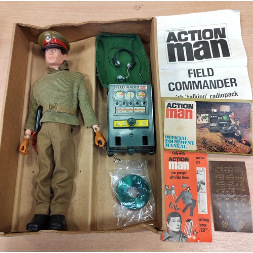 132 - Palitoy Vintage Action Man Field Commander and Field Radio very good to excellent and appears comple... 