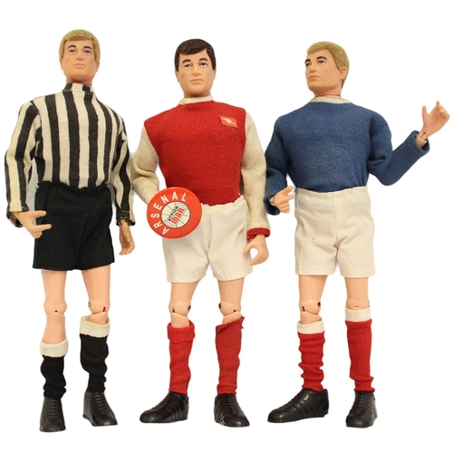 136 - Range of unboxed Palitoy Action Man Footballers generally good plus to very good with Arsenal, Newca... 