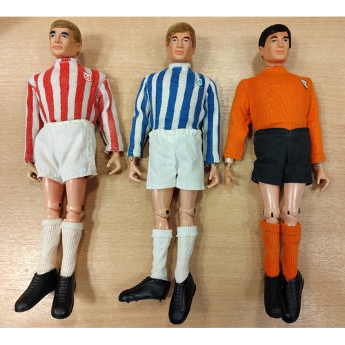 138 - Range of unboxed Palitoy Action Man Footballers generally good plus to very good with Sunderland, We... 