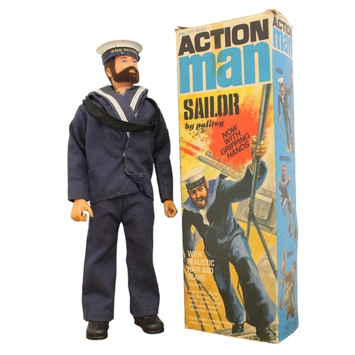 148 - Palitoy Action Man Vintage Sailor very good to near excellent in good plus box with HMS Victory hat,... 