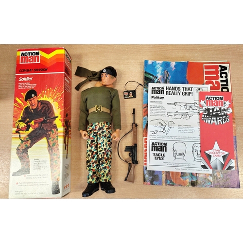 159 - Palitoy Vintage Action Man Action Soldier very good (head detached) in good plus to very good box, a... 
