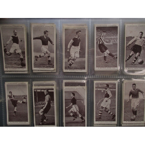 16 - Collection in 20 albums with complete sets including Churchman Association Footballers (1st & 2nd), ... 