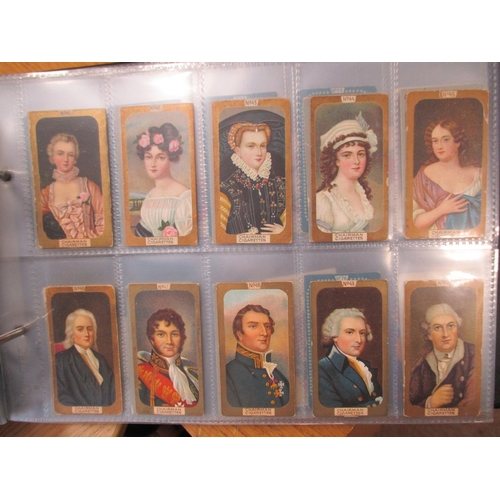 20 - Collection in albums including ranges from Ogdens Guinea Golds and Tab Types including military, peo... 