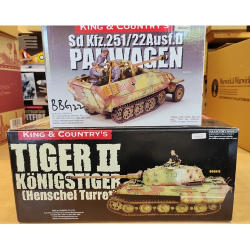 206 - King & Country. Battle of the Bugle German King Tiger Tank (Henschel Turret) No.BBG016 mint in very ... 