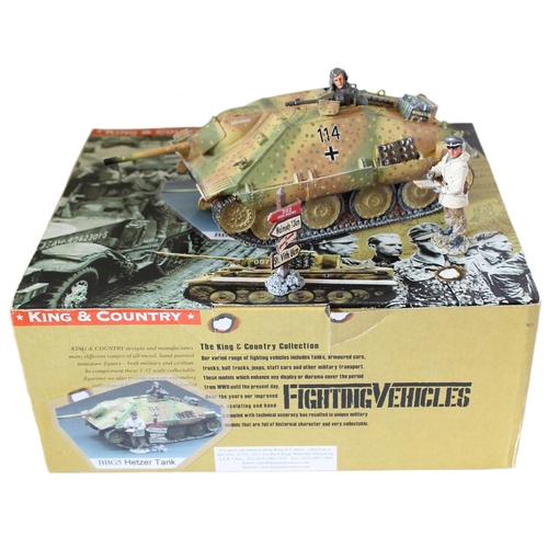 208 - King & Country. Battle of the Bulge Series Hetzer Tank No.BBG005 generally mint in very good to near... 