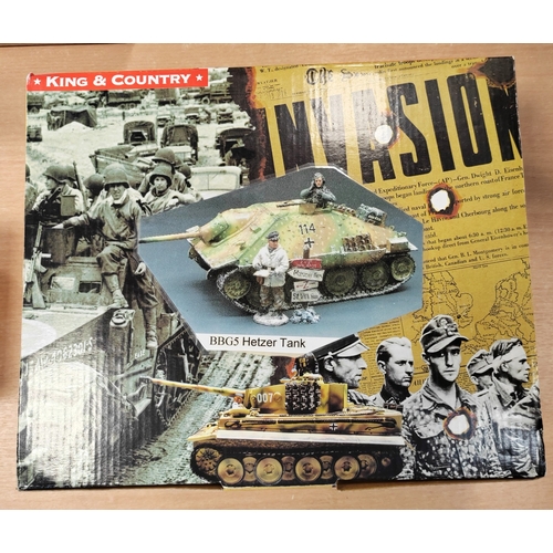 208 - King & Country. Battle of the Bulge Series Hetzer Tank No.BBG005 generally mint in very good to near... 