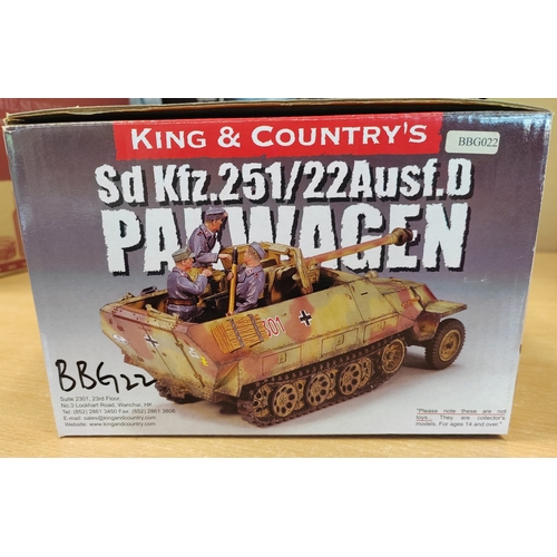 210 - King & Country. Battle of the Bulge German SD. KFZ. 251/22 Pakwagen AUSF.D Winter version No.BBG022 ... 