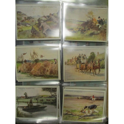 22 - Collection in 10 albums with complete sets including Churchman Racing Greyhounds, L&B Horsemanship, ... 