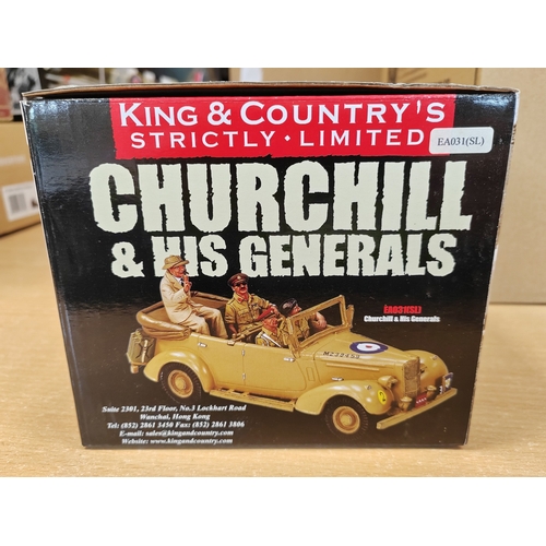 239 - King & Country. Eighth Army Churchill and his Generals EA031(SL) mint in very good box. (See photo) ... 