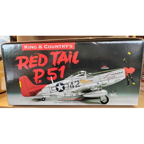 272 - King & Country. US Army Air Force Red Tail P.51 No.AF030 mint in very good box. (See photo) (B)