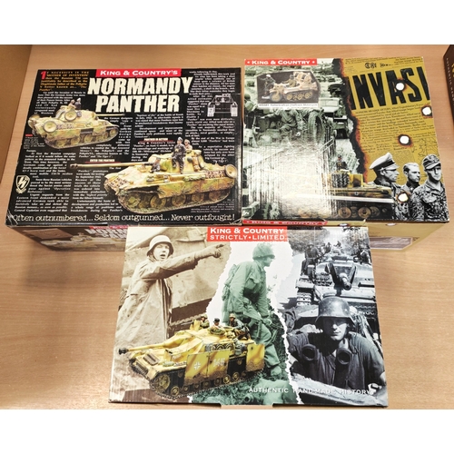 285 - King & Country. Waffen SS range generally mint in very good to excellent boxes with No.WS069 Stug IV... 