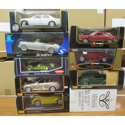 311 - 1990s onwards collection of mostly 1:18 and 1:24 scale cars, generally good to excellent in good to ... 