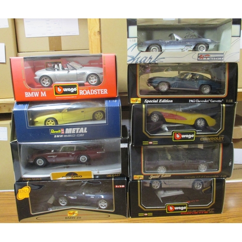 314 - 1990s onwards collection of mostly 1:18 and 1:24 scale cars, generally good to excellent in good to ... 