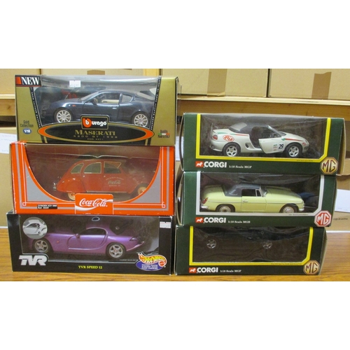 314 - 1990s onwards collection of mostly 1:18 and 1:24 scale cars, generally good to excellent in good to ... 