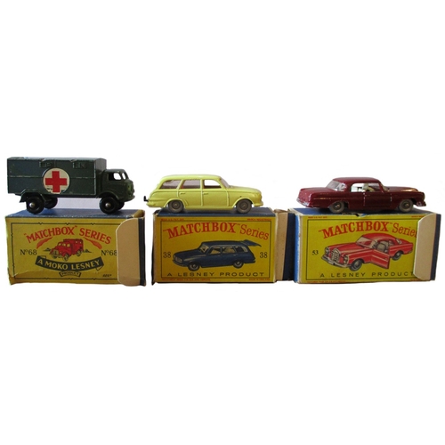 318A - Collection generally good to excellent in good to excellent boxes with Matchbox A2 Car Transporter, ... 