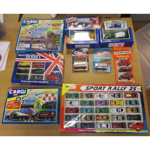 336 - Mainly 1980s to 1990s collection including lorries, refuse wagons, road sweepers, play sets, general... 