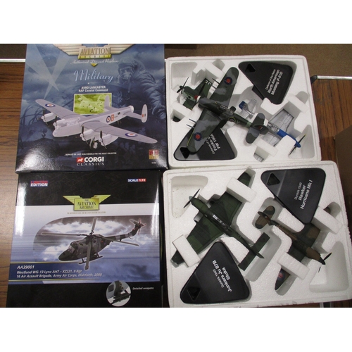 350 - Collection including Atlas aircraft, Corgi aircraft and Omnibus, EFE, Lledo, Oxford and some loose p... 