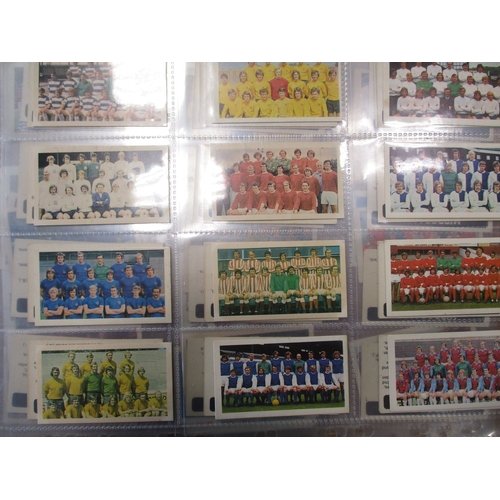 37 - Collection in sleeves of mostly silks plus some trading cards, sports-themed including Barratt Footb... 