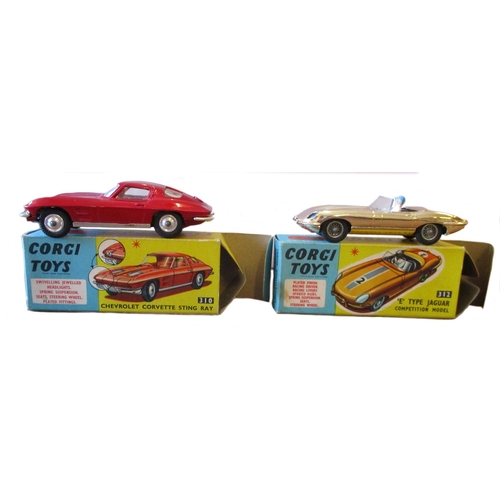 384 - Corgi. 1960's range generally excellent in good plus to excellent boxes with No.155 Lotus, No.230 cr... 