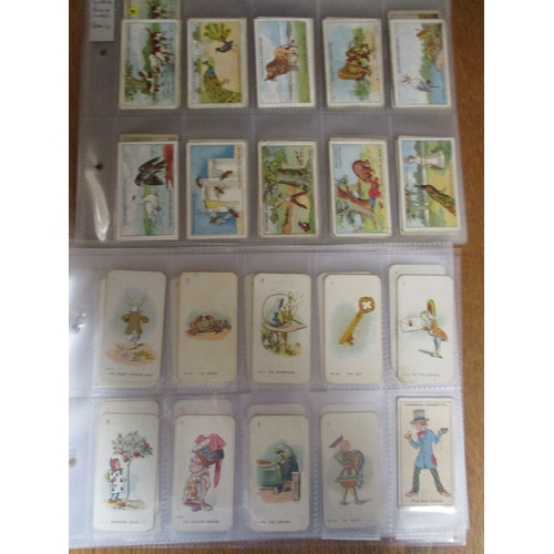 41 - Collection in plastic sleeves including Cofton Nursery Rhymes, Gallaher Aesop's Fables, Ogdens Crick... 