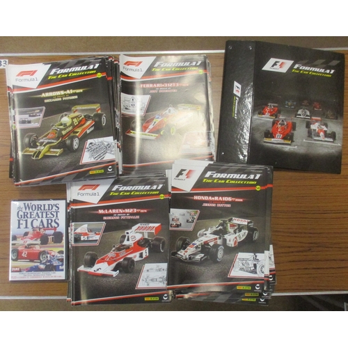 453 - Panini. Range of 'Formula 1: The Car Collection' die cast racing cars (72), generally mint in magazi... 