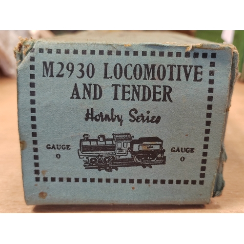 488 - Hornby. O Gauge range generally good to very good in poor to fair boxes with clockwork locomotives N... 