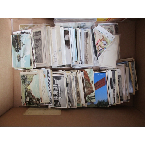 63 - Misc. accum. of vintage and modern cards in modern albums, boxes and loose, filed in some order. Gen... 