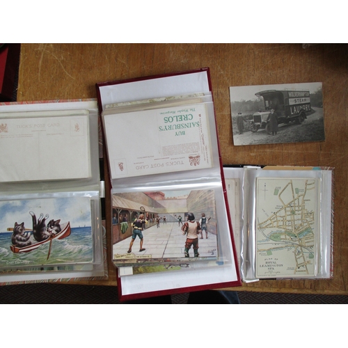 63 - Misc. accum. of vintage and modern cards in modern albums, boxes and loose, filed in some order. Gen... 