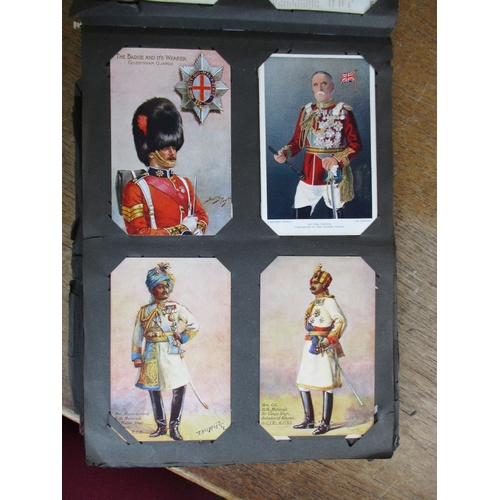 64 - Misc. coln. In 5 old albums with plenty of better cards throughout with RPs noted. Claverdon Post Of... 