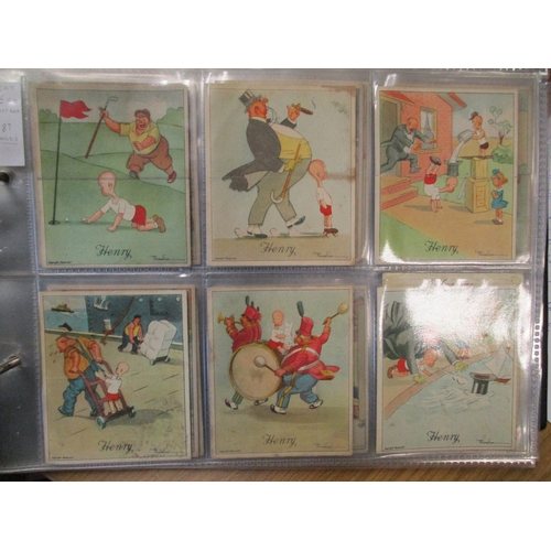 7 - Collection in multiple albums with complete sets including Carreras Turf Types Famous Dog Breeds, Fa... 