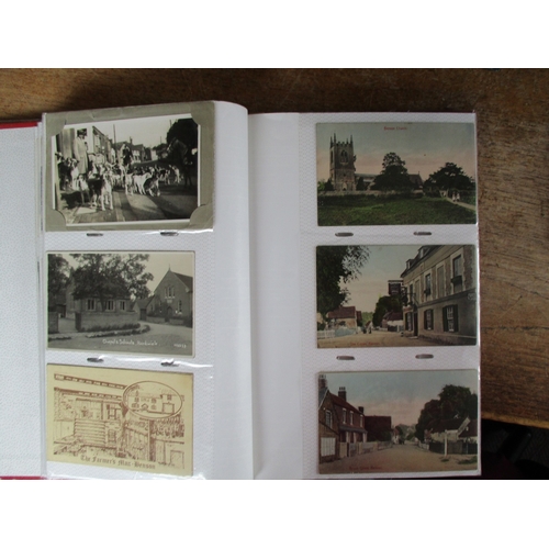 72 - Misc. coln. in modern albums. Range of Aylesbury, Whitchurch, Hardwick, Benson and area incl. RPs. A... 