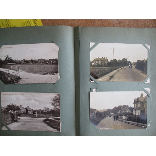 73 - Misc. coln. In 2 old albums and few loose. Mainly earlier ptd topo. West Wycombe, Luton, Caversham, ... 