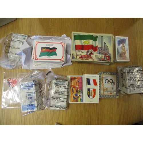 8 - Collection of loose, largely flag-themed cigarette and trade cards with ranges from A & B.C Gum Flag... 