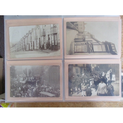 84 - Devon. Exeter area coln in a modern album and loose. RPs of High Street, Queen Street, Sidwell Stree... 