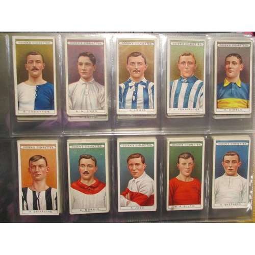 9 - Football-themed collection in 3 albums with complete sets including Ardath Famous Footballers, Galla... 