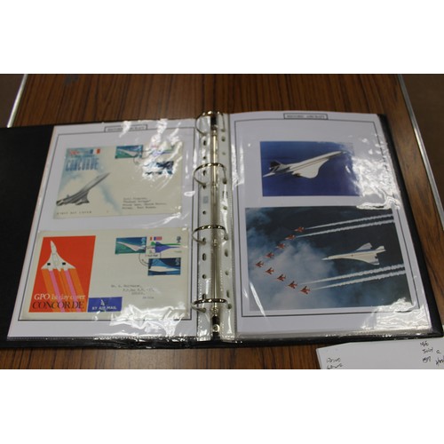 117 - Thematics. Aviation. Mainly modern coln in 12 ringbinders. Covers, postcards and stamps are somewhat... 