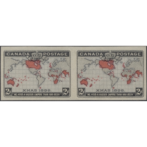 Canada. 1898 (7th Dec) 2c in imperf horiz pair, M no gum as issued ...