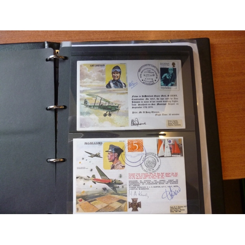 131 - Royal Air Force. Covers coln in 8 albums, incl RAF Museum flown covers incl signed, Amy Johnson, Bar... 