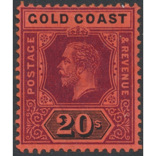 171 - Gold Coast 1913-21 set M. (SG 71-84) Cat £275. (See photo) (S)