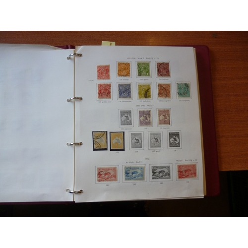 60 - BC, mostly used coln in 6 SG binders. Incl Australia 1915-28 Kangaroos to 2/- U, 1926-30 vals to 1s4... 