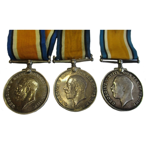 10 - WW1 range with:
1. BWM and Victory Medal to 3646 Pte J. Atkinson Manch R.
2. BWMs to 43602 A.Cpl J. ... 